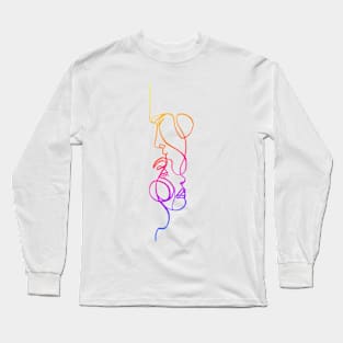 Faces in love artistic Long Sleeve T-Shirt